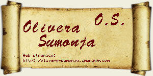 Olivera Šumonja vizit kartica